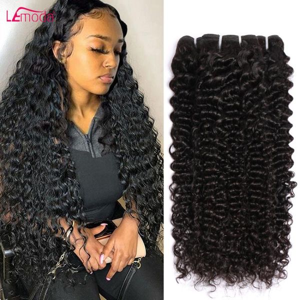 human hair bulks lemoda bundles water wave brazilian remy natural kinky curly weave 30 inch extensions, Black
human hair bulks lemoda bundles water wave brazilian remy natural kinky curly weave 30 inch extensions, Black