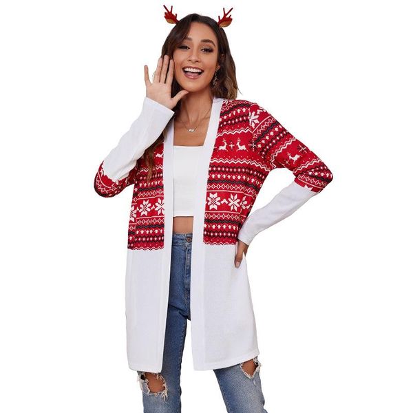women's jackets loose color matching christmas print casual cardigan coat fawn pattern plover tree long trench shirt clothes, Black;brown
women's jackets loose color matching christmas print casual cardigan coat fawn pattern plover tree long trench shirt clothes, Black;brown