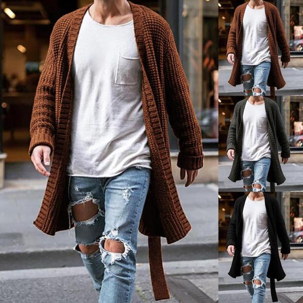 men's sweaters coats 2021 autumn winter large size slim keep warm cardigan casual solid long sleeve midi knitted sweater coat outwear, White;black
men's sweaters coats 2021 autumn winter large size slim keep warm cardigan casual solid long sleeve midi knitted sweater coat outwear, White;black