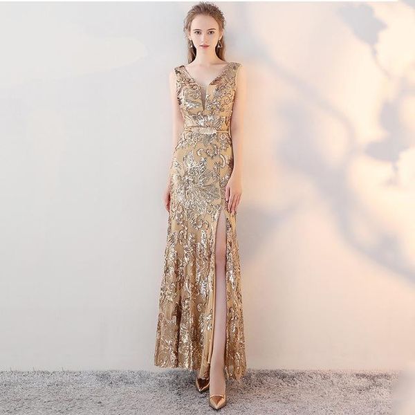ethnic clothing gold v-neck chinese sequins oriental party female cheongsam stage show qipao dress elegant celebrity banquet dresses, Red
ethnic clothing gold v-neck chinese sequins oriental party female cheongsam stage show qipao dress elegant celebrity banquet dresses, Red