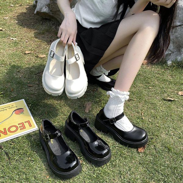 dress shoes 2021 women pu leather lolita cute korean gothic kawaii anime platform mary jane, Black
dress shoes 2021 women pu leather lolita cute korean gothic kawaii anime platform mary jane, Black