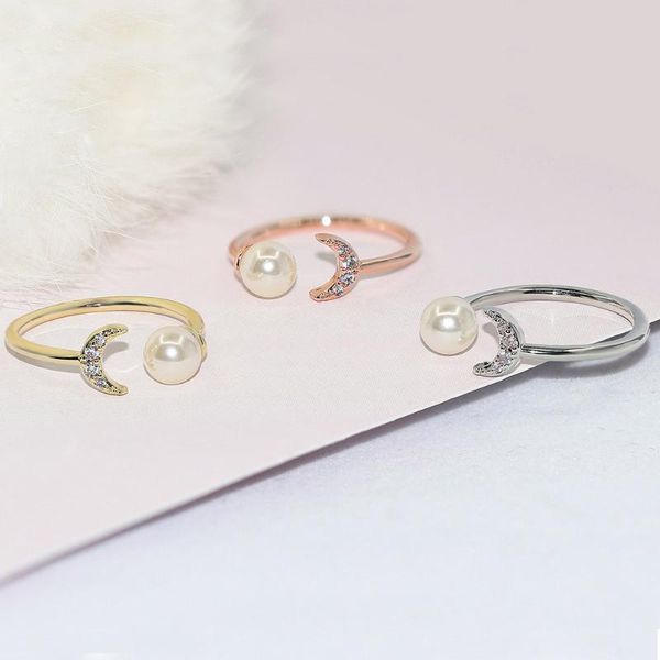 wedding rings charming moon ring for women inlay pearl cute and sweet girl jewelry shining zircon multiple colour fashion simple, Slivery;golden
wedding rings charming moon ring for women inlay pearl cute and sweet girl jewelry shining zircon multiple colour fashion simple, Slivery;golden