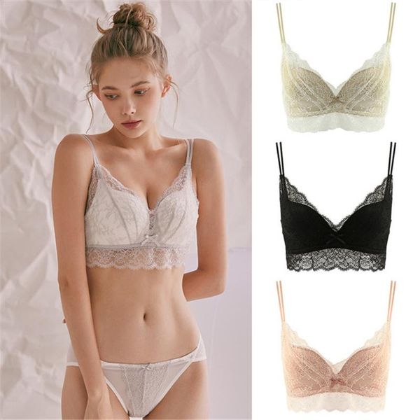 bras delfine lace underwear female summer small chest gathered ladies thickened bra without steel ring beautiful back, Red;black
bras delfine lace underwear female summer small chest gathered ladies thickened bra without steel ring beautiful back, Red;black