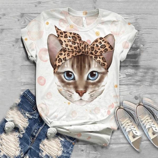women's t-shirt feitong summer women t-shirts casual harajuku short sleeve 3d cat printed o-neck tee streetwear camiseta mujer, White
women's t-shirt feitong summer women t-shirts casual harajuku short sleeve 3d cat printed o-neck tee streetwear camiseta mujer, White