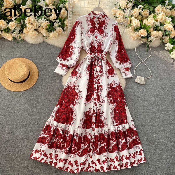 women design print maxi dress autumn retro stand collar long sleeve a-line dress korean chic split streetwear long robe 210715, Black;gray
women design print maxi dress autumn retro stand collar long sleeve a-line dress korean chic split streetwear long robe 210715, Black;gray