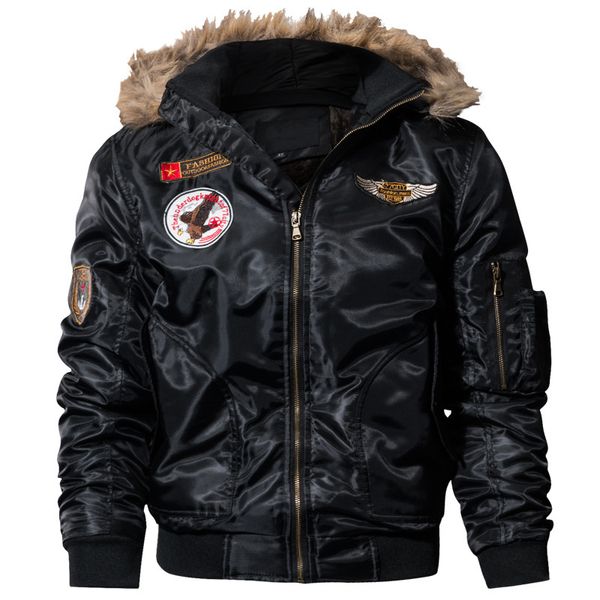 mens winter thermal from cotton-snatched jacket tactical fleece men of fake helmet skin warm coats fkkp, Black;brown
mens winter thermal from cotton-snatched jacket tactical fleece men of fake helmet skin warm coats fkkp, Black;brown