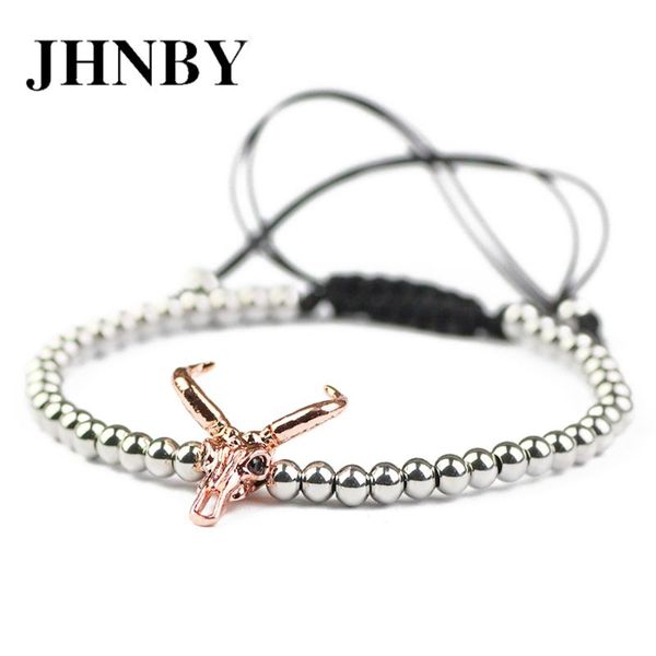 charm bracelets jhnby cow head copper 4mm stainless steel bead charms gold color bracelet men pave cz fashion women braided rope bangle jewe, Golden;silver
charm bracelets jhnby cow head copper 4mm stainless steel bead charms gold color bracelet men pave cz fashion women braided rope bangle jewe, Golden;silver