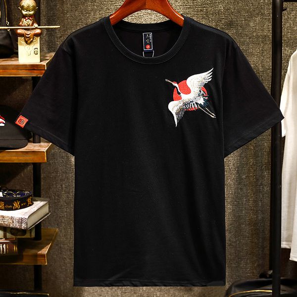 brand t shirt and polos chao brand embroidered red crowned crane short sleeve elastic t-shirt 2-color men's large pullov, White
brand t shirt and polos chao brand embroidered red crowned crane short sleeve elastic t-shirt 2-color men's large pullov, White
