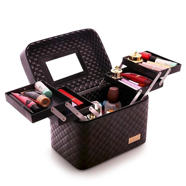 cosmetic bags & cases makeup bag pu box women fashion folding layers professional travel storage case large capacity suitcase
cosmetic bags & cases makeup bag pu box women fashion folding layers professional travel storage case large capacity suitcase