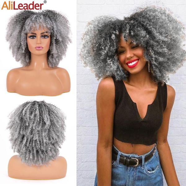 synthetic wigs hair kinky curly with bangs for black women short cosplay wig 14inch ombre brown 
synthetic wigs hair kinky curly with bangs for black women short cosplay wig 14inch ombre brown