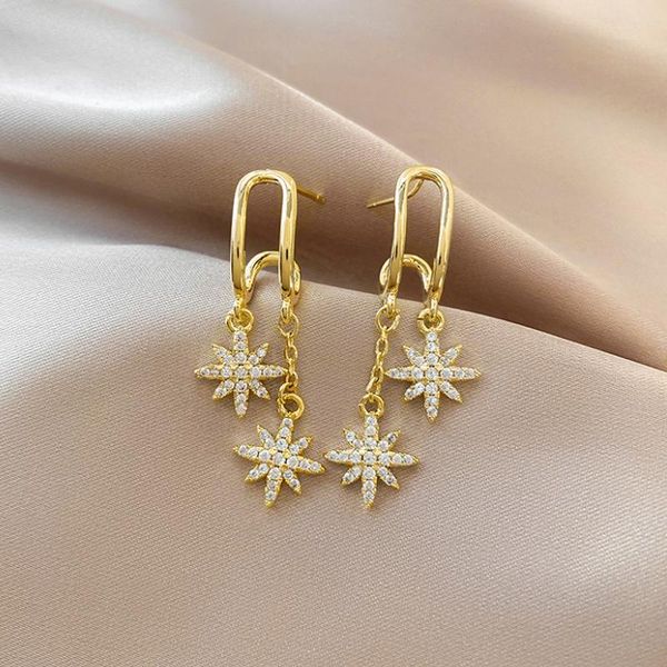 stud fashion unique design women star earrings delicate cubic zirconia gold color boucle d'oreille femme 2021, Golden;silver
stud fashion unique design women star earrings delicate cubic zirconia gold color boucle d'oreille femme 2021, Golden;silver