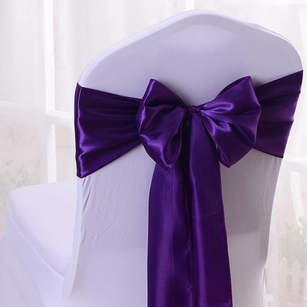 wholesales 10pcs dark purple satin chair bow sashes ribbon for wedding reception banquet decoration 6.7"x 108" (17x275cm) cs5467
wholesales 10pcs dark purple satin chair bow sashes ribbon for wedding reception banquet decoration 6.7"x 108" (17x275cm) cs5467