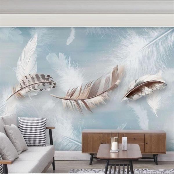 wallpapers milofi custom 3d wall paper modern minimalist beautiful feather tv sofa bedroom background painting
wallpapers milofi custom 3d wall paper modern minimalist beautiful feather tv sofa bedroom background painting