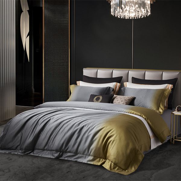 100 thread count jacquard color woven long staple cotton el linen villa soft four piece set
100 thread count jacquard color woven long staple cotton el linen villa soft four piece set