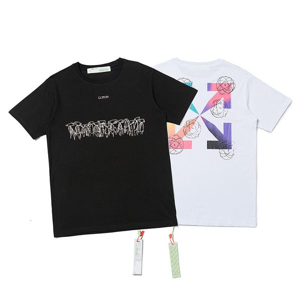 brand 2020ss new off color arrow european casual fashion short sleeve t-shirt, White;black
brand 2020ss new off color arrow european casual fashion short sleeve t-shirt, White;black