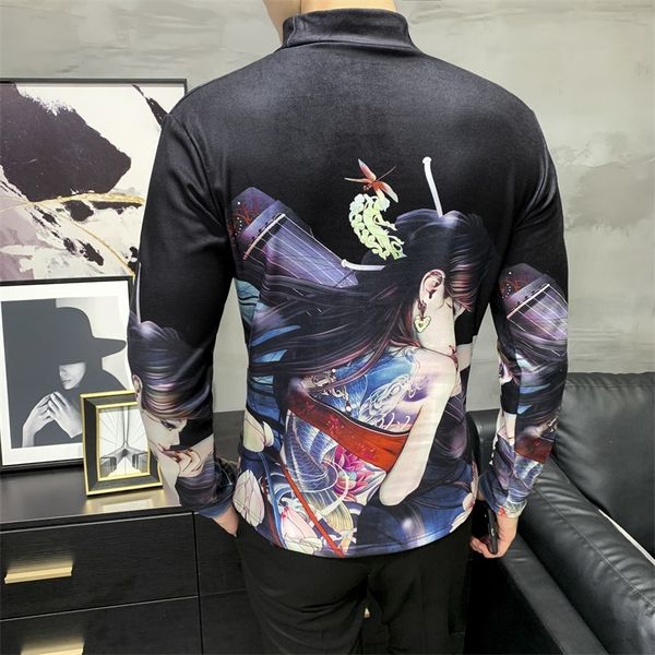 autumn 2021 mode new impression clothes all the long sleeve game of men's casual t-shirts fine pullovers high collar bkr5, Black;brown
autumn 2021 mode new impression clothes all the long sleeve game of men's casual t-shirts fine pullovers high collar bkr5, Black;brown