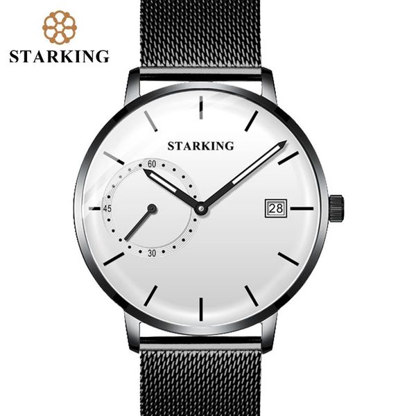wristwatches starking dress men watch steel mesh band quartz analog wristwatch 3atm waterproof curved glass blue male clock relogio masculin, Slivery;brown
wristwatches starking dress men watch steel mesh band quartz analog wristwatch 3atm waterproof curved glass blue male clock relogio masculin, Slivery;brown
