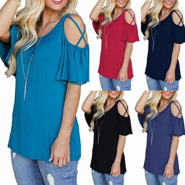women's t-shirt loose t-shirts women jumpers short sleeve casual woman pullovers female off-shoulder o-neck cloth solid tee shirt x002, White
women's t-shirt loose t-shirts women jumpers short sleeve casual woman pullovers female off-shoulder o-neck cloth solid tee shirt x002, White