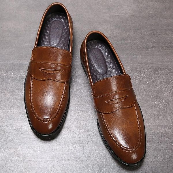 autumn men shoes leather men dress shoes luxury men's business oxfords classic gentleman, Black
autumn men shoes leather men dress shoes luxury men's business oxfords classic gentleman, Black