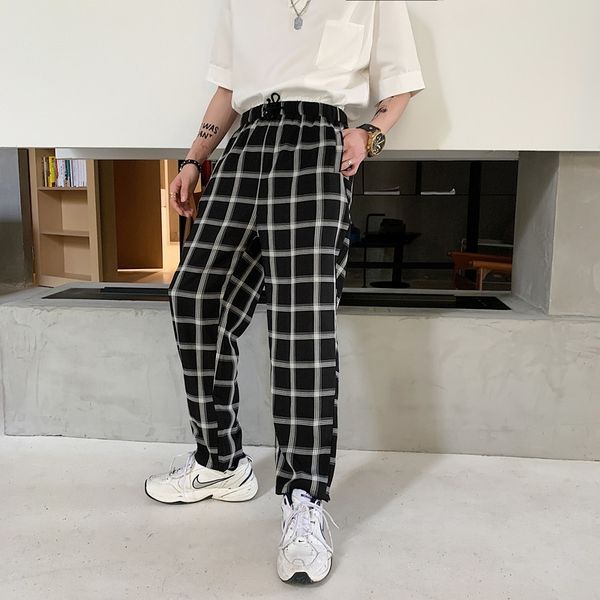 2021 new summer men's loose casual male black and white lattice printing pants wind fashion trend high-quality trousers m-xl lbbl
2021 new summer men's loose casual male black and white lattice printing pants wind fashion trend high-quality trousers m-xl lbbl