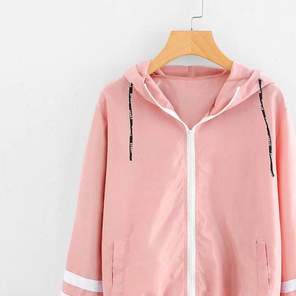 women basic jackets female zipper pockets casual long sleeves coats autumn hooded jacket solid windbreaker jacket j30, Black;brown 
women basic jackets female zipper pockets casual long sleeves coats autumn hooded jacket solid windbreaker jacket j30, Black;brown