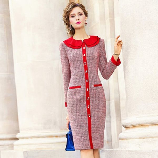 2021 pencils shredded women's elegant autumn clothes worthy of party long sleeve vintage dress chess yfjt, Black;gray
2021 pencils shredded women's elegant autumn clothes worthy of party long sleeve vintage dress chess yfjt, Black;gray