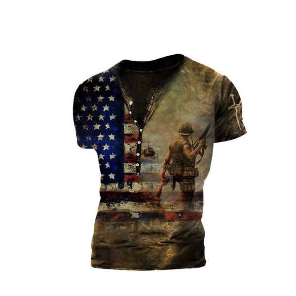 military figure male 039 s button t-shirt, comfortable, fashionable, novel and handsome short sleeve party street v-neck, White;black
military figure male 039 s button t-shirt, comfortable, fashionable, novel and handsome short sleeve party street v-neck, White;black