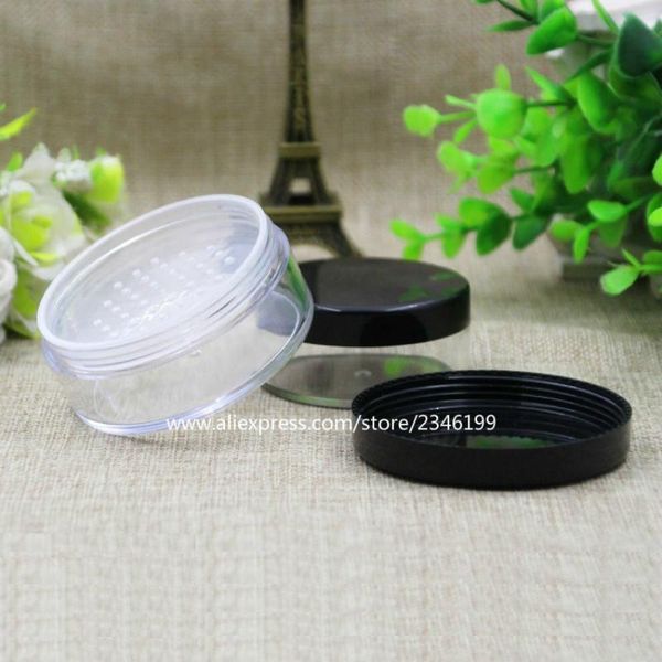 30g 50g loose powder box compacts empty cosmetics packing container black lid sifter mesh jar makeup powder case big capacity
30g 50g loose powder box compacts empty cosmetics packing container black lid sifter mesh jar makeup powder case big capacity