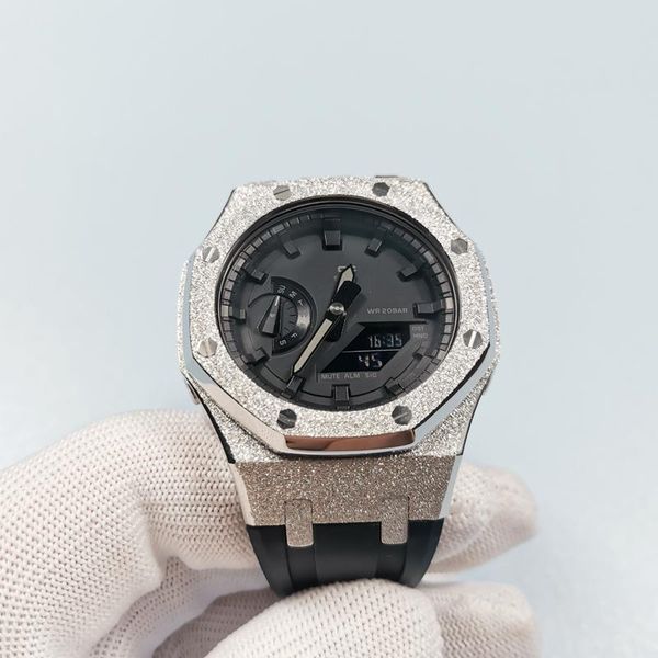 watch bands 3rd generation ga2100 luxury watchband bezel metal gold beating process rubber strap replacement accessories ga-2110/2100, Black;brown
watch bands 3rd generation ga2100 luxury watchband bezel metal gold beating process rubber strap replacement accessories ga-2110/2100, Black;brown