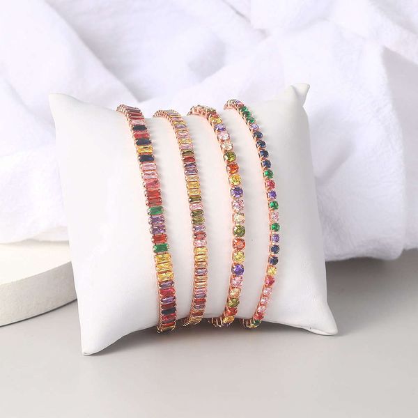 hazy moon explosive colorful zircon bracelet women's full diamond adjustable crystal tennis chain, Golden;silver
hazy moon explosive colorful zircon bracelet women's full diamond adjustable crystal tennis chain, Golden;silver