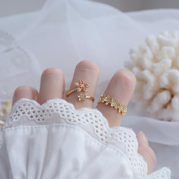 cluster rings shiny side accessories crystal flower adjustable for women gift engagement zirconia set, Golden;silver
cluster rings shiny side accessories crystal flower adjustable for women gift engagement zirconia set, Golden;silver