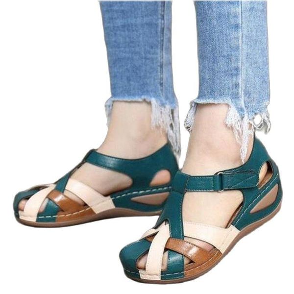 sandals fashion summer ladies round toe hollow large size shoes women's mid-heel casual, Black
sandals fashion summer ladies round toe hollow large size shoes women's mid-heel casual, Black