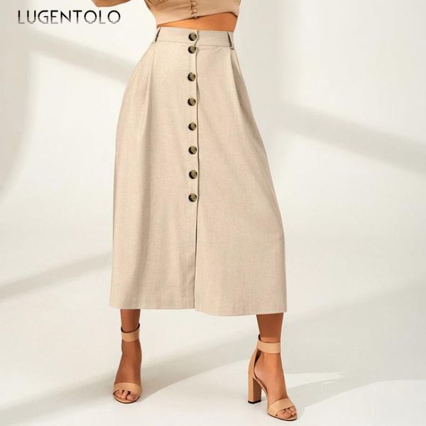 skirts lugentolo skirt women french slim high waist thin retro spring summer simple single-breasted loose female long a, Black
skirts lugentolo skirt women french slim high waist thin retro spring summer simple single-breasted loose female long a, Black