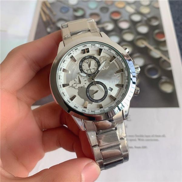 wristwatches classic business leisure sports men's watch stainless steel six stitches waterproof date multi-function man, Slivery;brown
wristwatches classic business leisure sports men's watch stainless steel six stitches waterproof date multi-function man, Slivery;brown