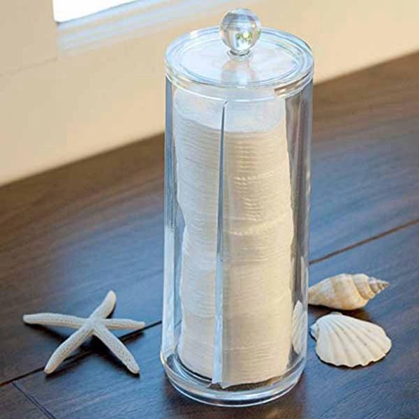 storage boxes & bins 2x facial makeup container cotton pads round dispenser with lid clear acrylic
storage boxes & bins 2x facial makeup container cotton pads round dispenser with lid clear acrylic