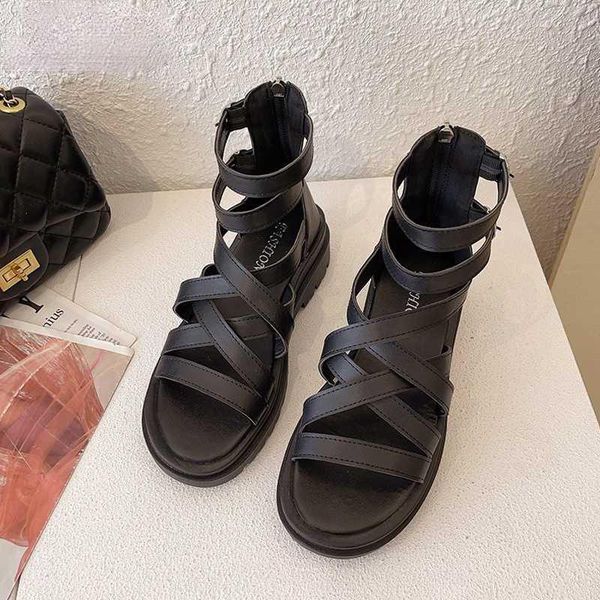 dress shoes sandals women summer fashion women's 2021 high low heel zipper roman cool boots wild casual beach, Black
dress shoes sandals women summer fashion women's 2021 high low heel zipper roman cool boots wild casual beach, Black