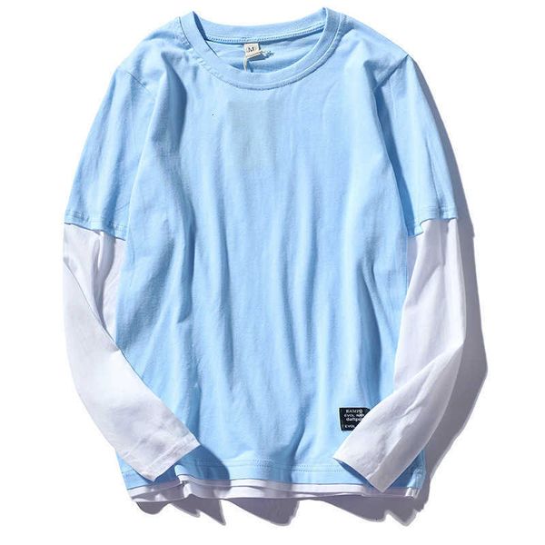 men's polos couple's bottom shirt spring autumn korean fashion student's fake two-piece with round neck and long sleeve t- z7, White;black
men's polos couple's bottom shirt spring autumn korean fashion student's fake two-piece with round neck and long sleeve t- z7, White;black