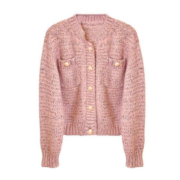 perhaps u women sweater knitted long sleeve pink blue green cardigans v-neck cropped autumn button m0432 210529, White
perhaps u women sweater knitted long sleeve pink blue green cardigans v-neck cropped autumn button m0432 210529, White