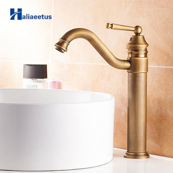 classic antique brass 360 degree rotation tall bathroom basin faucet sink mixer tap deck mounted faucets1
classic antique brass 360 degree rotation tall bathroom basin faucet sink mixer tap deck mounted faucets1