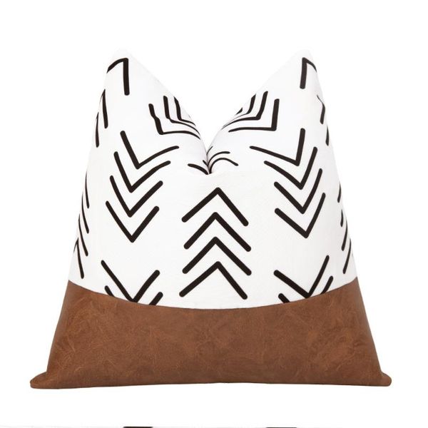 boho couch pillow cover moroccan natural cotton and faux leather fabric modern decor cushion cases
boho couch pillow cover moroccan natural cotton and faux leather fabric modern decor cushion cases