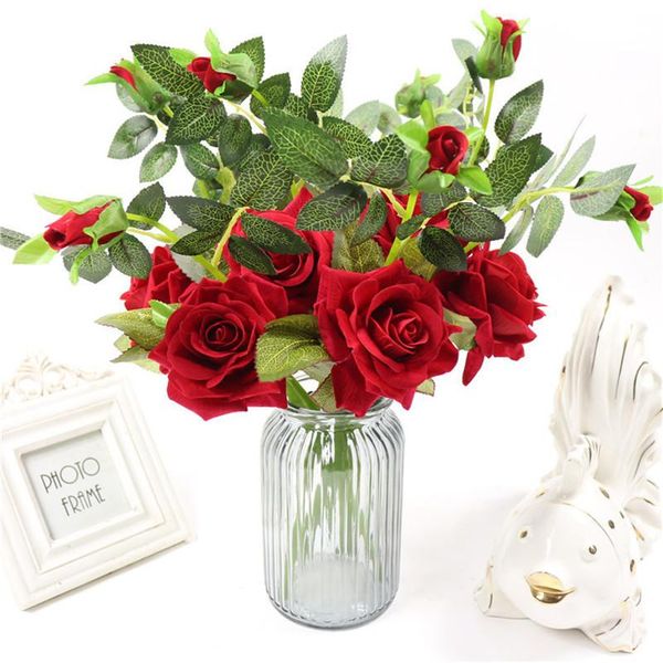 decorative flowers & wreaths 2021 artificial 2 roses family wedding party year's day flower home vase arrangement
decorative flowers & wreaths 2021 artificial 2 roses family wedding party year's day flower home vase arrangement
