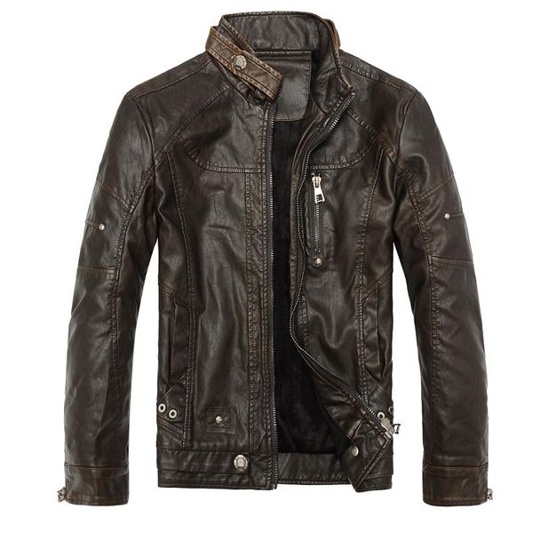 men's fur & faux leather jacket men coats brand pu outerwear business winter male fleece chaqueta cuero hombre, Black
men's fur & faux leather jacket men coats brand pu outerwear business winter male fleece chaqueta cuero hombre, Black