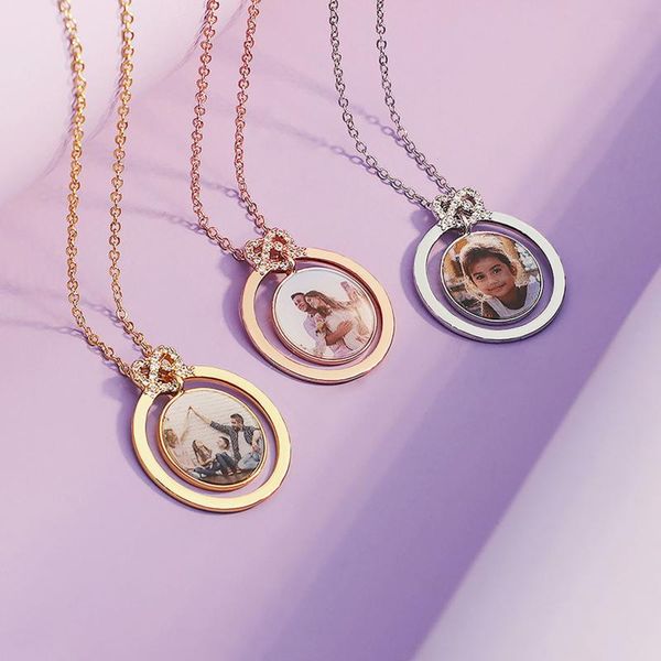 pendant necklaces personalized po 2 round circle romantic necklace customize pet titanium steel o-chain jewelry gift, Silver
pendant necklaces personalized po 2 round circle romantic necklace customize pet titanium steel o-chain jewelry gift, Silver