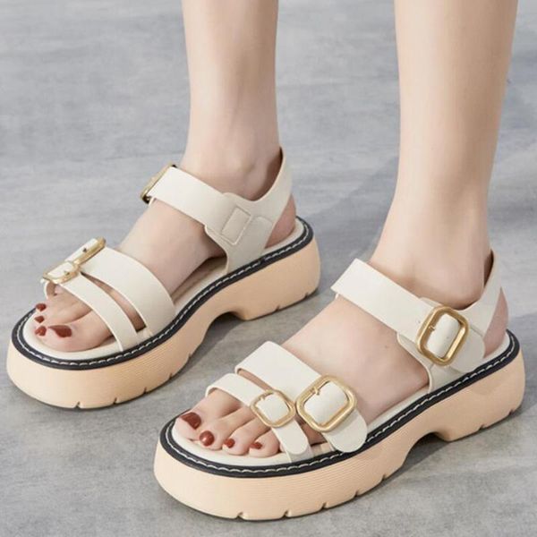 sandals 2021 trends women summer flat british wind buckle thick-soled casual roman designer shoes platform sandal student, Black
sandals 2021 trends women summer flat british wind buckle thick-soled casual roman designer shoes platform sandal student, Black