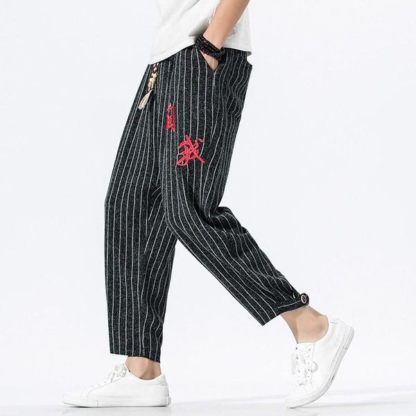 men's pants 2021 japanese style straight streetwear man harem loose ankle length korean men trousers 5xl, Black
men's pants 2021 japanese style straight streetwear man harem loose ankle length korean men trousers 5xl, Black