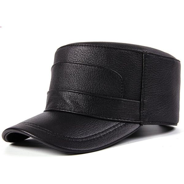 berets 2021 men's hat fashion sheepskin leather military hats for men genuine black flat captain cap travel cadet, Blue;gray
berets 2021 men's hat fashion sheepskin leather military hats for men genuine black flat captain cap travel cadet, Blue;gray