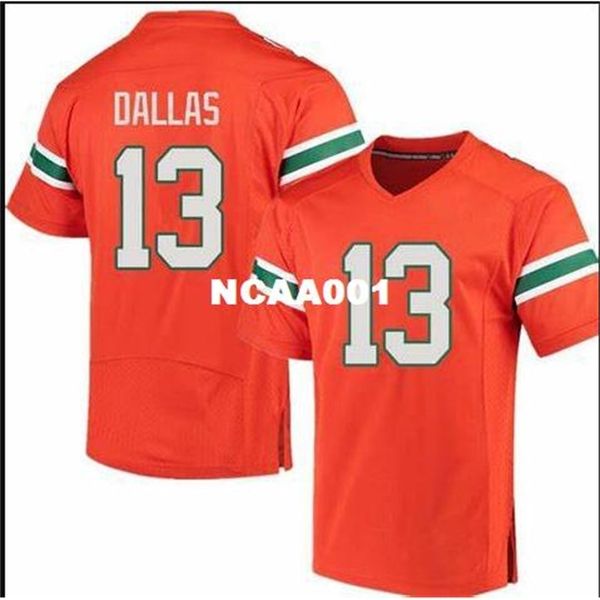001 miam hurricanes deejay dallass #13 real full embroidery college jersey size s-4xl or custom any name or number jersey, Black
001 miam hurricanes deejay dallass #13 real full embroidery college jersey size s-4xl or custom any name or number jersey, Black