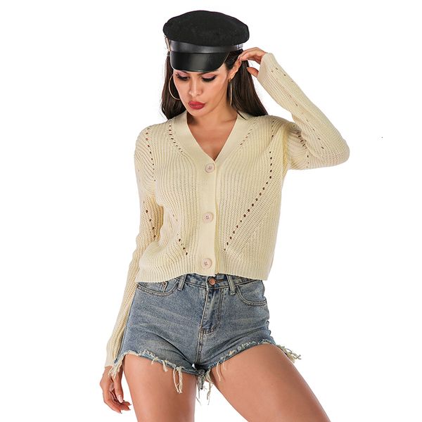 spring autumn sweater women 2020 casual hollow out knitted sweater buttons cardigan mujer elegent oversized long sleeve sweaters cbdp, White;black
spring autumn sweater women 2020 casual hollow out knitted sweater buttons cardigan mujer elegent oversized long sleeve sweaters cbdp, White;black