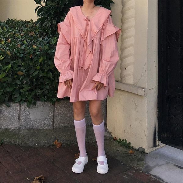 casual dresses hzirip solid ruffles irregular loose 2021 leisure women lace-up all match full sleeves slender slim mini, Black;gray
casual dresses hzirip solid ruffles irregular loose 2021 leisure women lace-up all match full sleeves slender slim mini, Black;gray