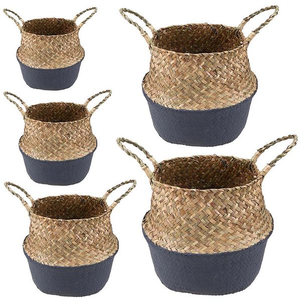 storage baskets 5 sizes hand-woven basket seagrass foldable laundry toys straw belly organizer garden flower pot planter
storage baskets 5 sizes hand-woven basket seagrass foldable laundry toys straw belly organizer garden flower pot planter